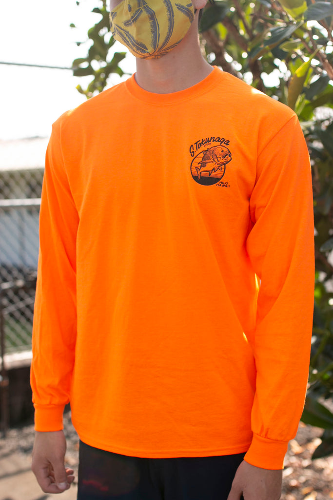 neon orange long sleeve dress Orange Long Dress With Sleeves